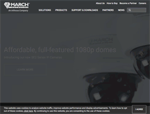 Tablet Screenshot of marchnetworks.com